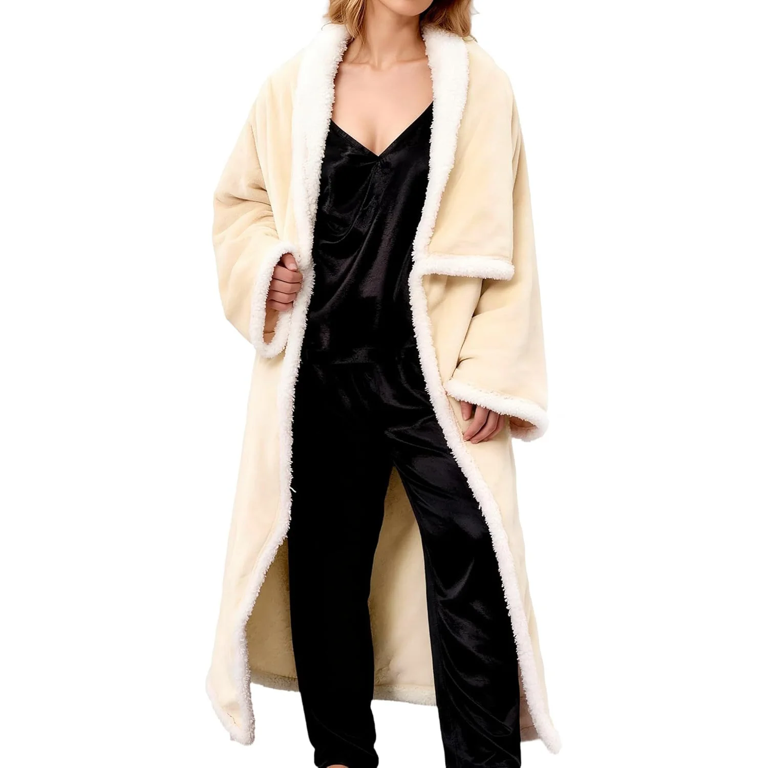 Multi Purpose Winter Wearable Electric Blanket with Sleeve Shawl Heating Blanket, Portable Office Electric Blanket