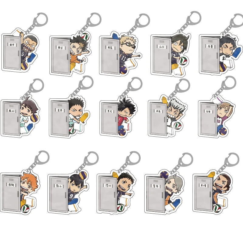 Game Haikyuu!! Shoyo Hinata Tobio Kageyama Cosplay Acrylic Pendant Keychain Kozume Kenma  Ambitus  Anime