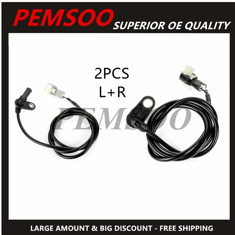 2PCS Front Left + Right  ABS Wheel Speed Sensor for Mitsubishi FUSO CANTER PRESTIJ  MK584728 MK584727 0265008643 0265008644