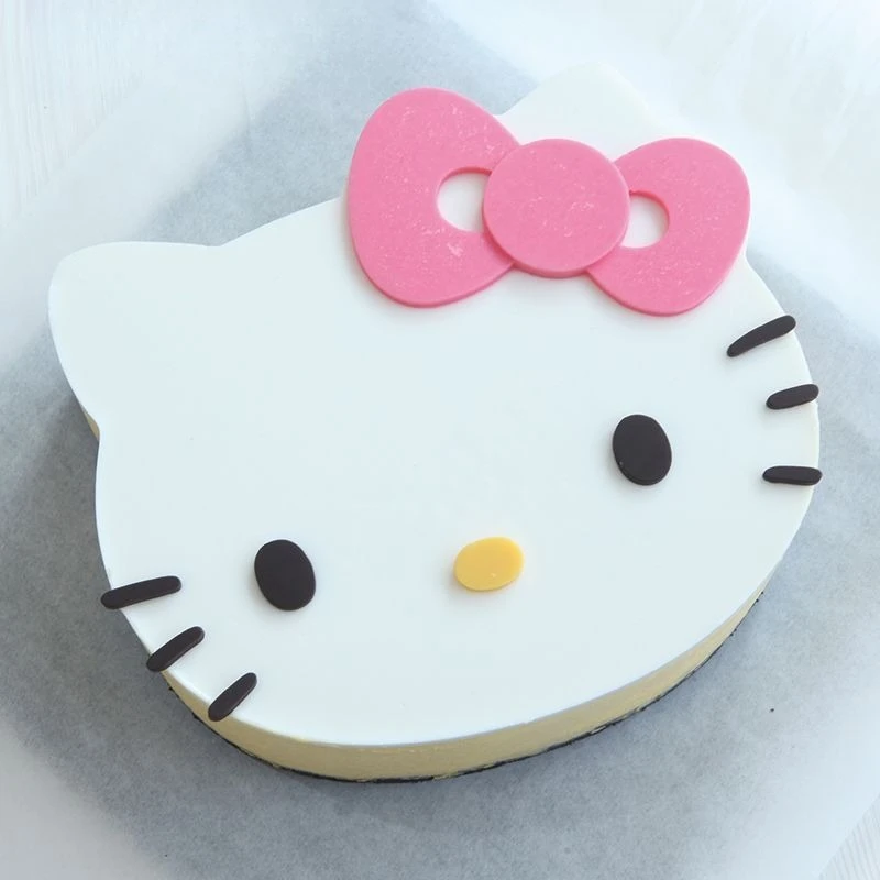Kawaii Sanrio Hello Kitty Mousse Ring Cake Mold 3Pcs Set Kitchen Baking Mould 4 6 8 Inch for Dessert Making Cartoon Lovely Cute