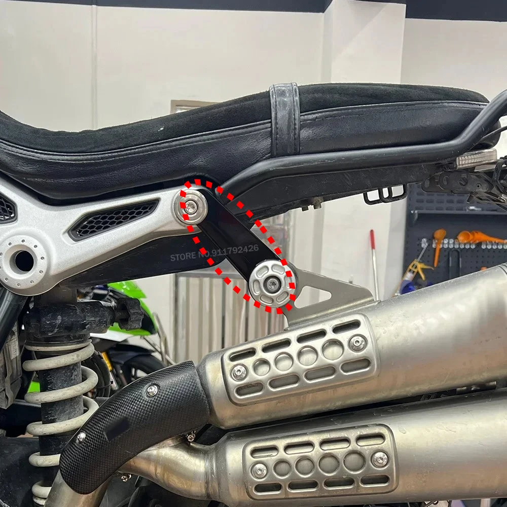 For BMW R9T R Nine T RnineT Scrambler Motorcycle Accessories High Exhaust Pipe Holder Exhaust System Connecting Fixed Bracket