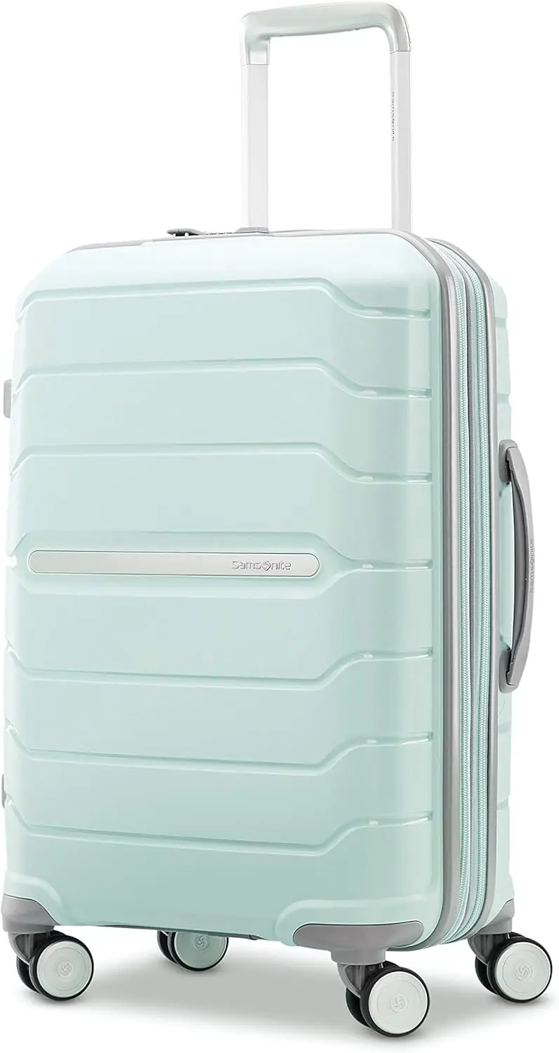 

Hardside Carry-On Luggage with Spinner Wheels for Effortless Travel and Expandable Storage - Mint Green