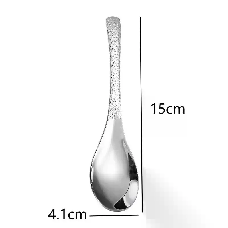 2PCS/4PCS Stainless Steel Spoon Simple Retro Kitchen Tools High End Texture Rice Scoop New Fashion Home Meal No Rust