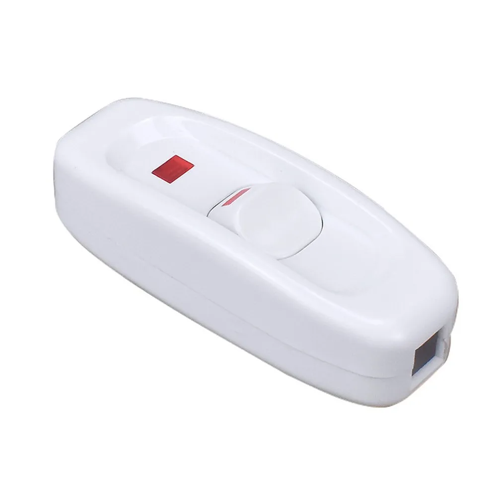 240V 10A Inline ON/OFF Button Table Lamps Desk Light Cord Cable Switch Table Lamp Switch Appliance Button On/Off