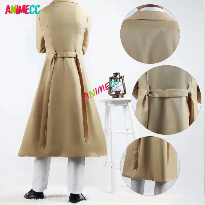 Дазай Осаму Косплей Костюм Парик Длинная Куртка Пальто Хэллоуин Униформа для Мужчин Женщин; 2,r'6;t.