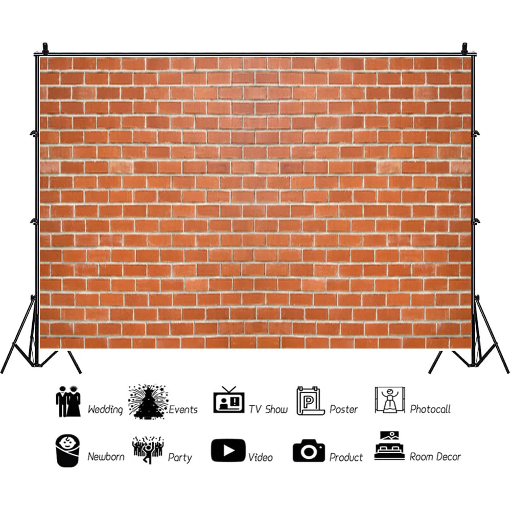 Texture Of a Perfect Black Brick Wall With Cracks And Defects Photography Background Portrait Photo Studio Backdrops Prop QZ-01