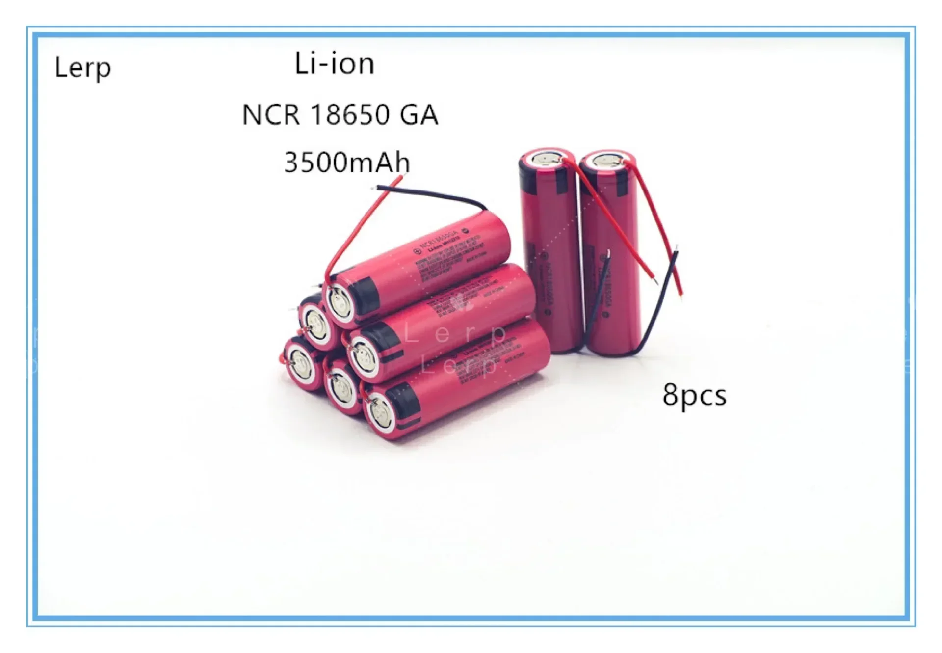 

2024 new 100% original NCR18650 GA 3500mAh 3.7V 18650 lithium battery suitable for flashlight DIY, etc