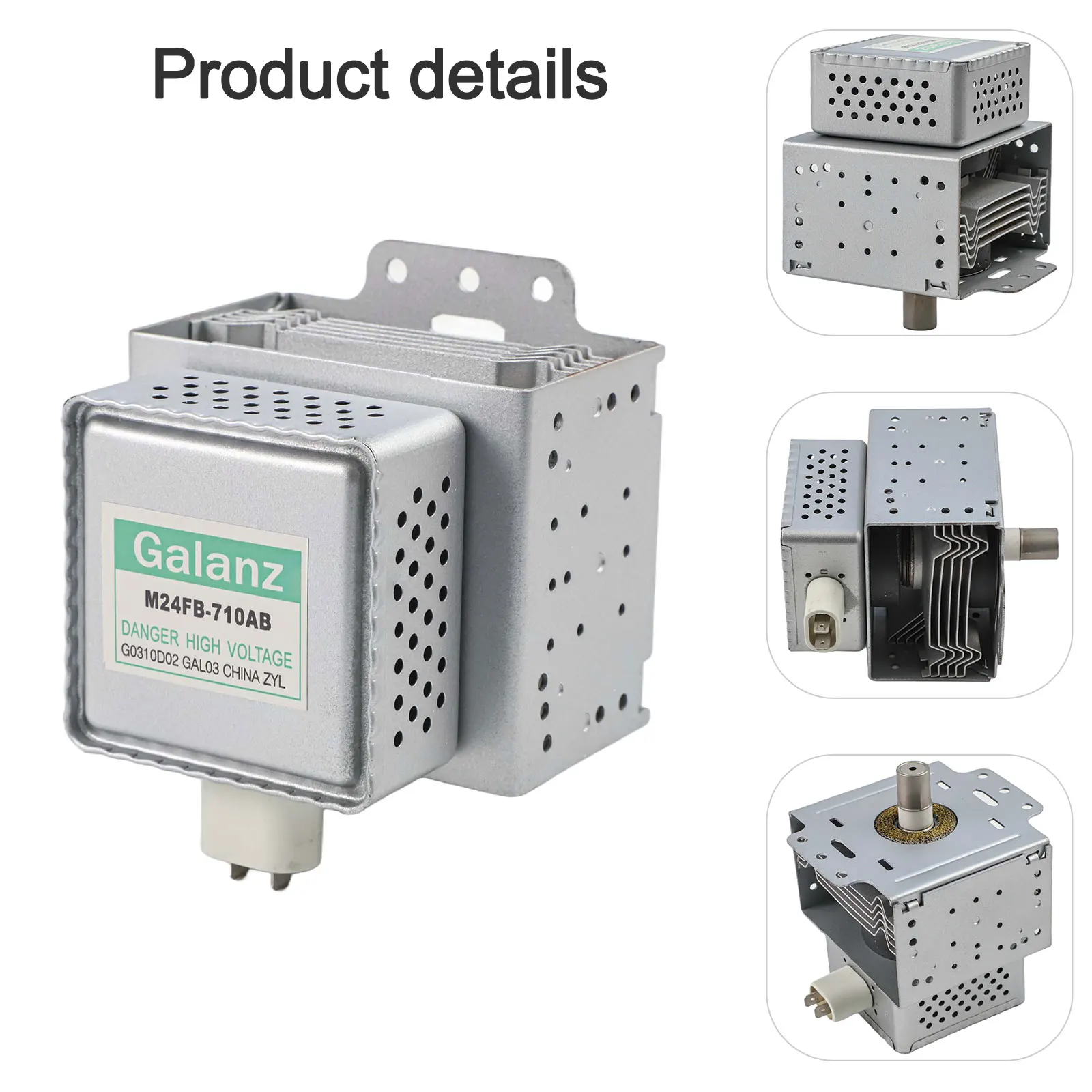 

Magnetron Transmitter M24FB-710AB Magnetron Compatible With Six Holes Enhances Functionality Even Heating 9.5cm 3.5cm