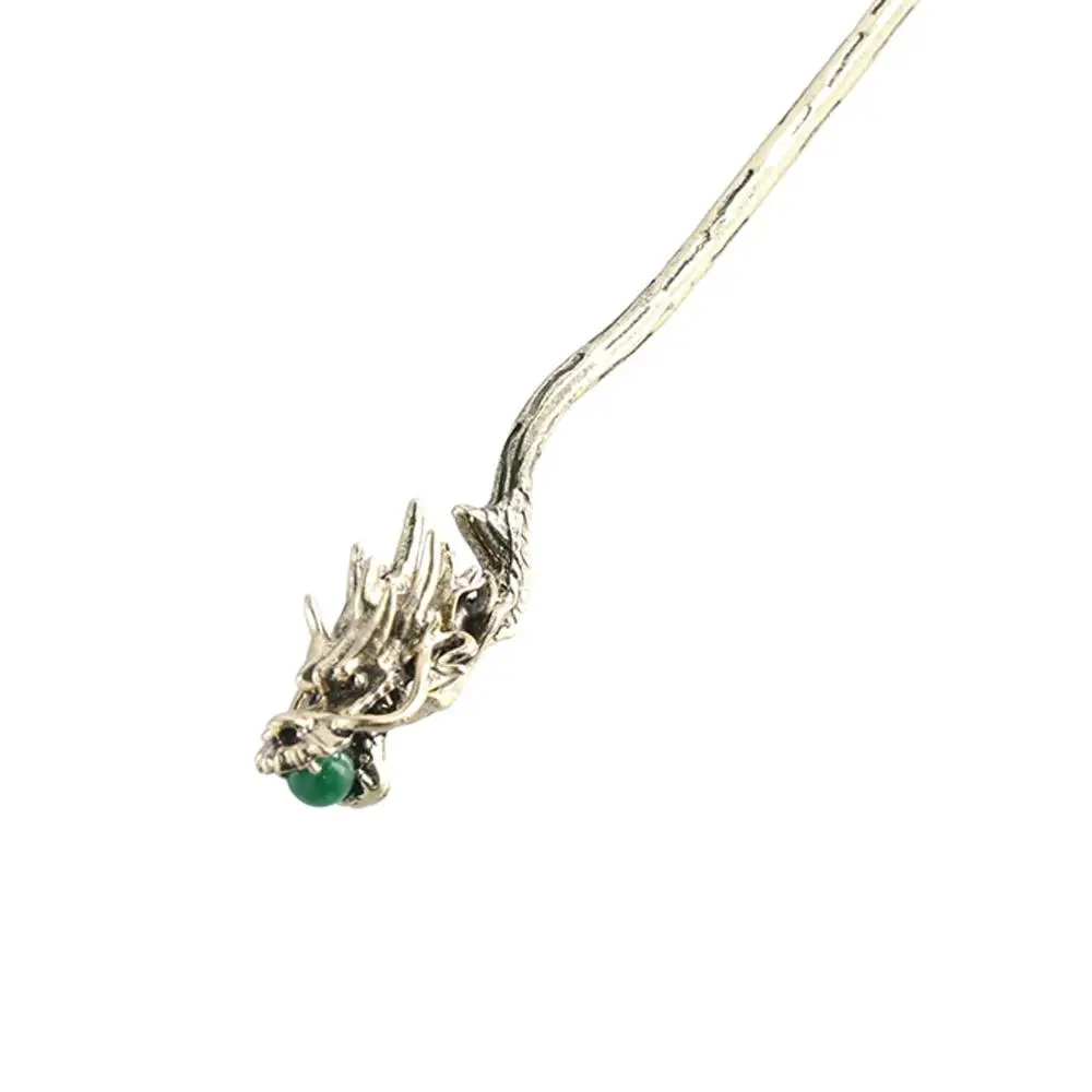 Beaded Dragon Hair Stick Wave Shape Headwear Hanfu Tassel Hairpin Hair Fork Hair Accessories Chinese Style Hair Clip Hanfu
