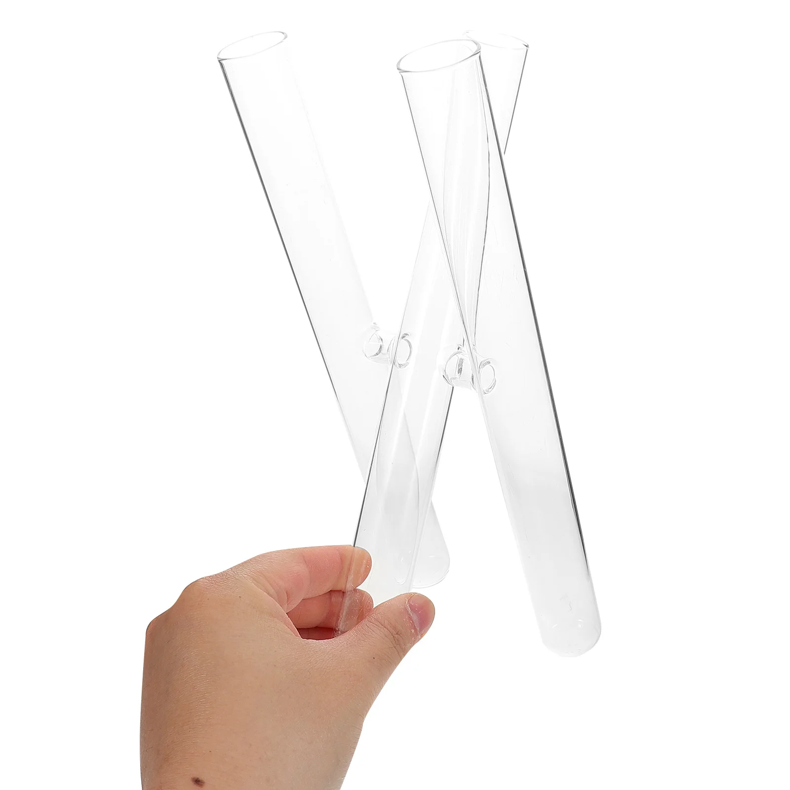 

Glass Test Tube Vase Clear Transparent Flower Holder for Home Decor Living Room Bedroom Office Party Decoration