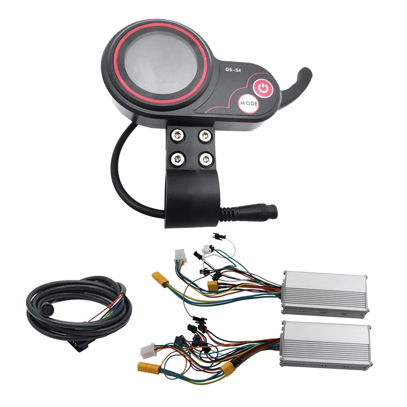 QS-S4 Thumb Acelerador Display LCD Medidor, 72V, 6PIN, 48V, 800W, Controlador Dual Drive, Apenas para Zero 11X Scooter Elétrico, Peças De Reposição