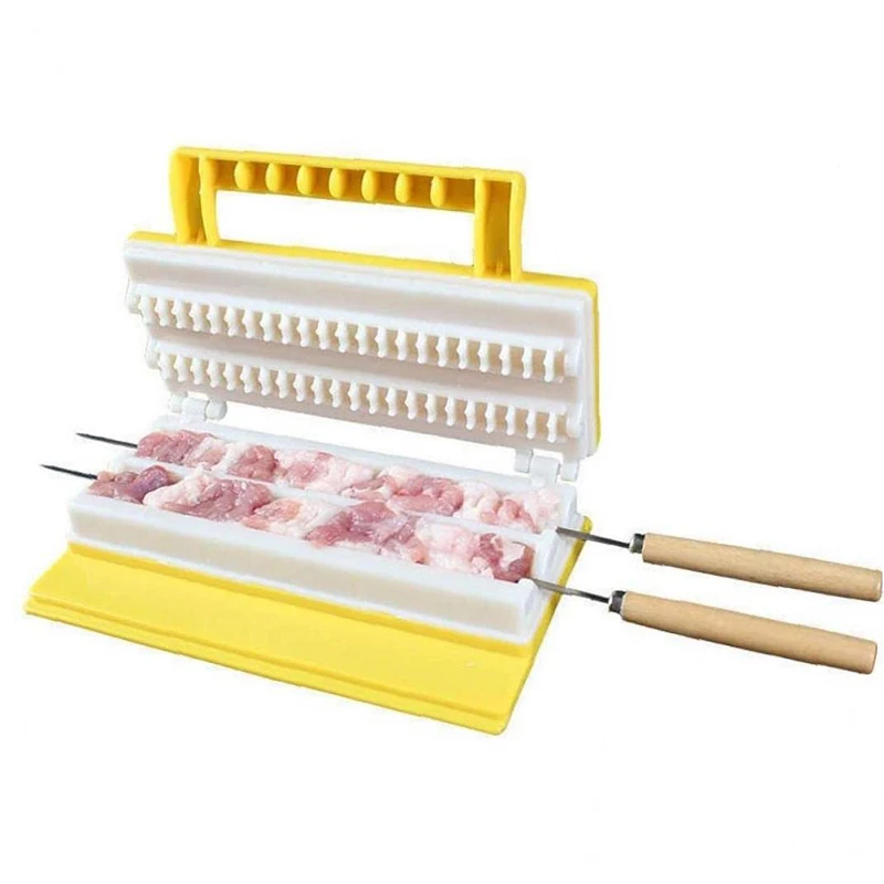 Outdoor BBQ Meat Piercer For Quick Skewers Useful BBQ Tool Kitchen Cooking Suppiles Portable Camping Picnic Cooking Tool