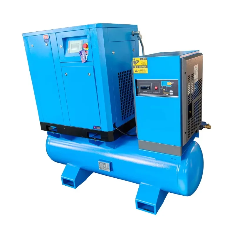 Customized 100% Copper Coil High Quality 22KW Low Noise Stationary Lubricated Industrial Combined Screw Air Compressor