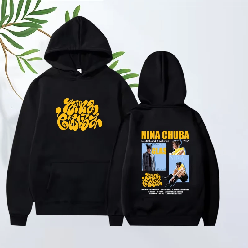 

Singer Nina Chuba classic Vintage graphic hoodie men women Long sleeve Sweatshirt with print Graphics oversized hoodie unisex