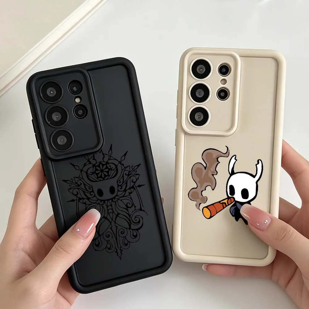 Cartoon The-Hollow Knight Phone Case For Samsung Galaxy S26 S25 S24 S23 S22 S21 S20 Note 20 Ultra Plus FE 5G Eye Ladder