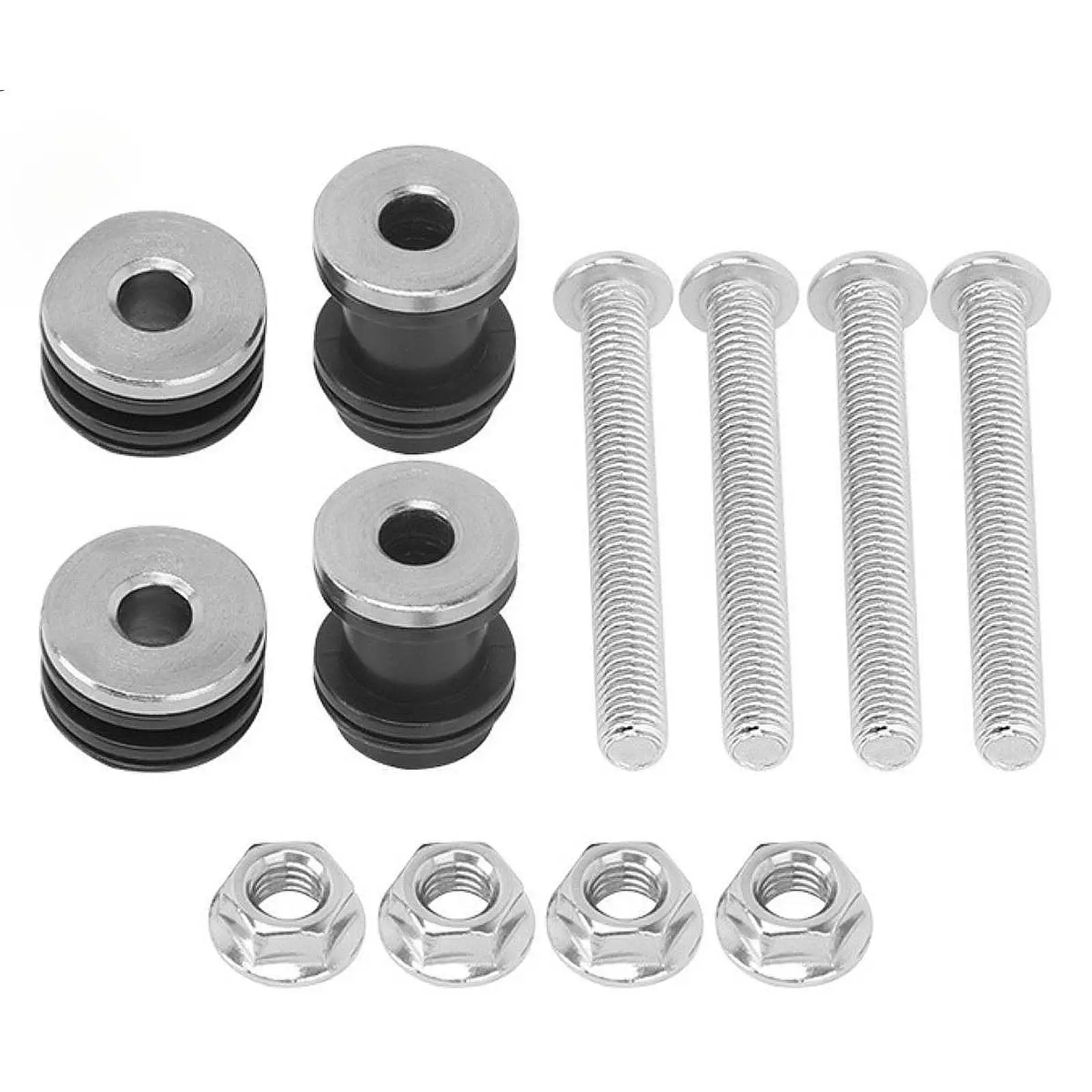 Motorcycle Backrest Screws Kit Sissy Bar Docking Hardware Sturdy Iron Easy Install for Sportster XL883 XL1200 X48 2004 2019
