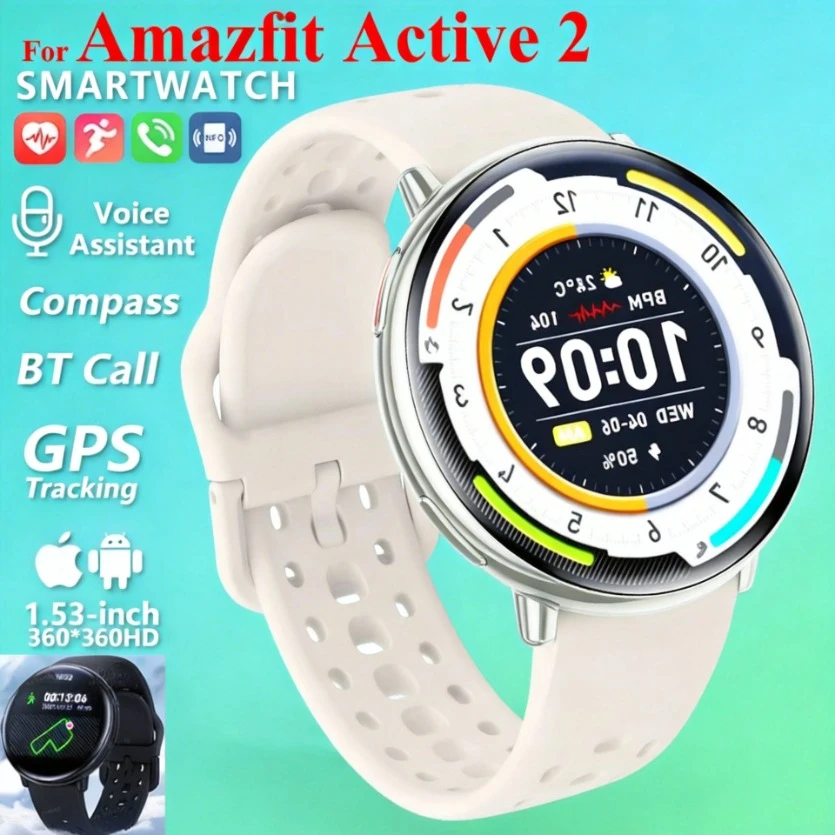 GPS Smart Watch Men Women Ai GPT Amoled Waterproof Sport SmartWatch Compass NFC BT Call Watches for