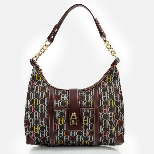 Bolso de mano Vintage de Color sólido con letras de diseñador a la moda, bolso con cadena estampado para mujer, nuevo bolso clásico de lujo para mujer 2025