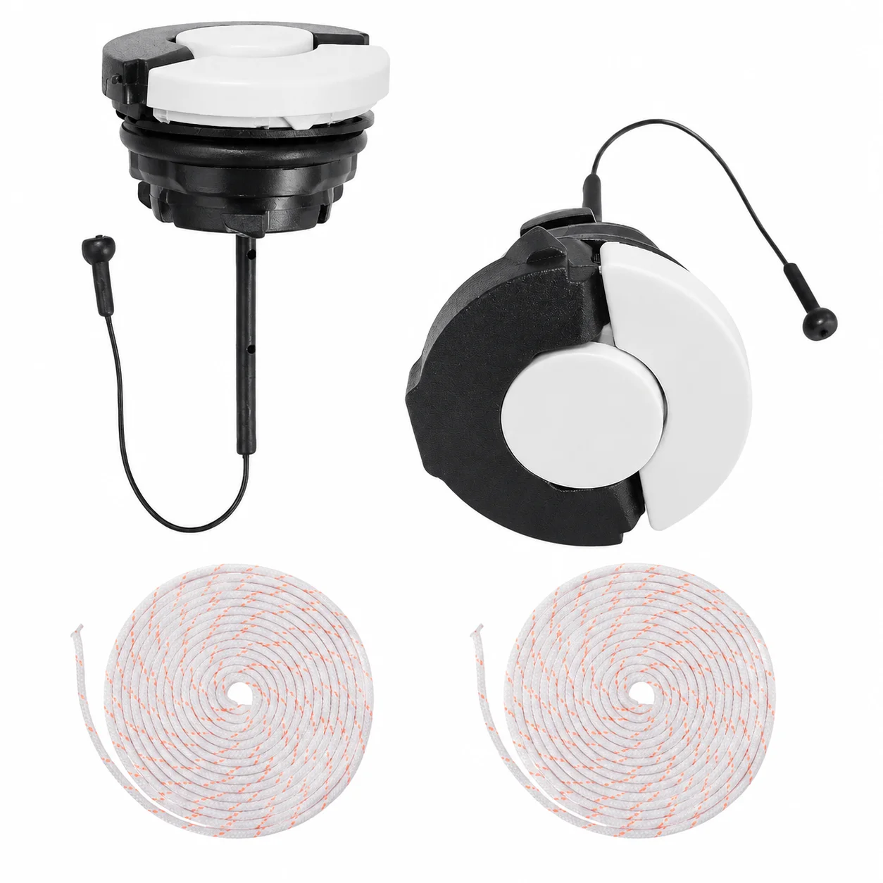 For Stihl 4-Mix Blower BR500/550/600 Hedge Trimmer HS81/86/87 Edger FC90/110 Pruner HT101 HL90 Fuel Cap Kit + 2 Starter Ropes