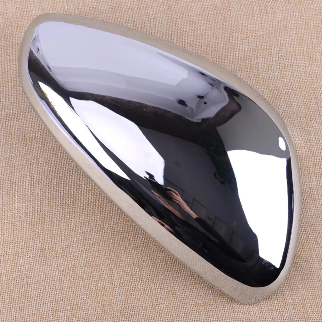 CITALL 2pcs Silver ABS Chrome Car Plated Side Rearview Mirror Cover Trim Fit For Peugeot 2008 208 2013 2014 2015 2016 2017