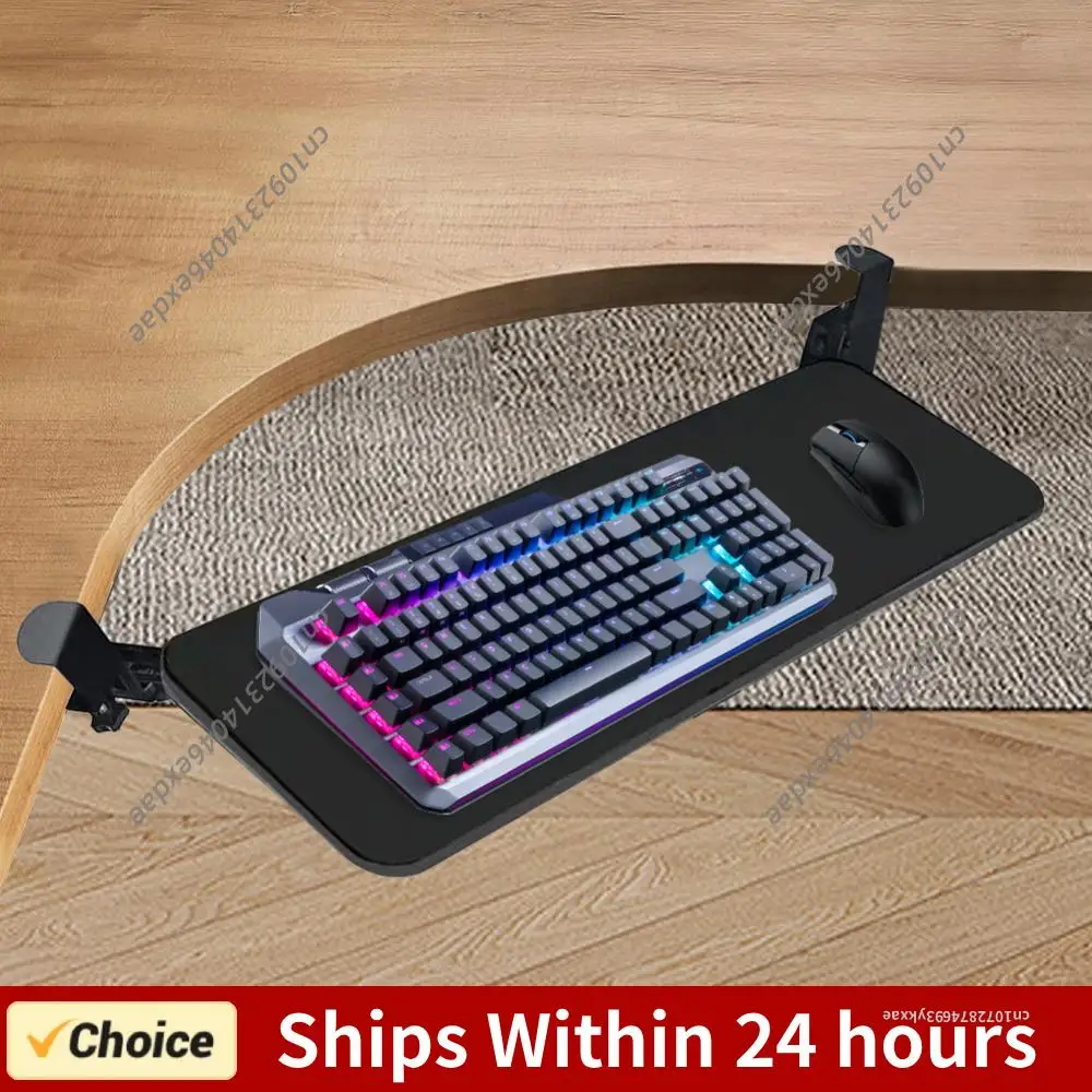 

Pull Out Keyboard Tray Height Adjustable Under Desk Keyboard Drawer Slide-out Keyboard Holder Slide-Out Platform Computer Drawer