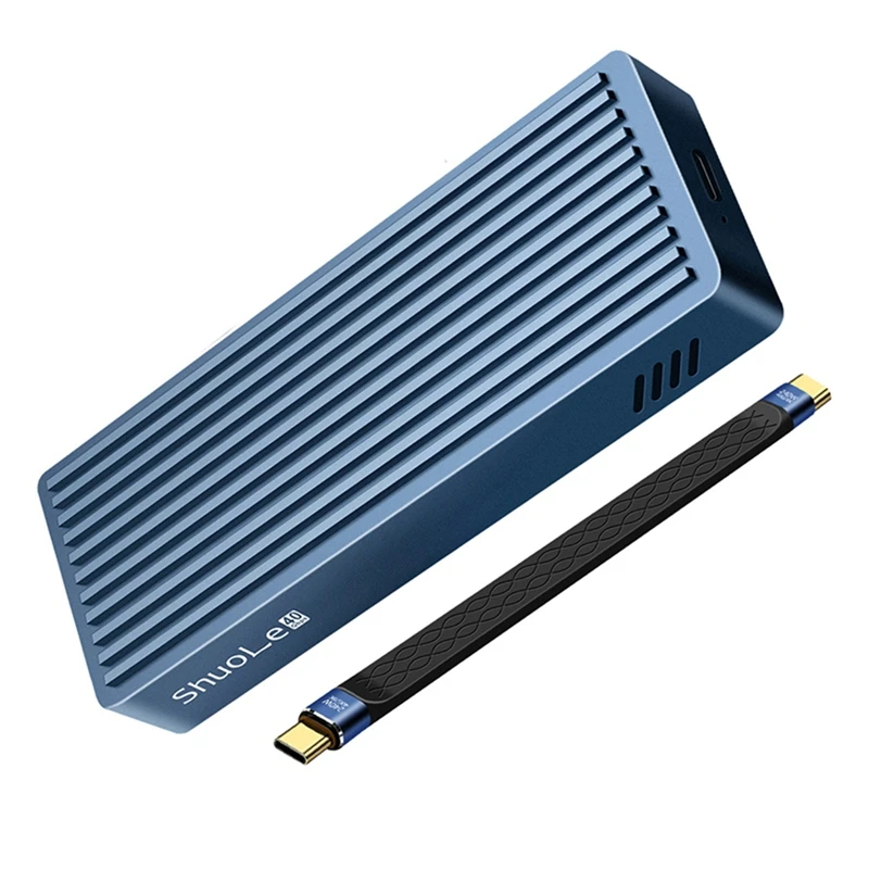 40Gbps USB 4.0 M.2 NVME SSD Enclosure for 3/4 USB-C External Drive Case Compatible with 2280/60/42/30-ABVP