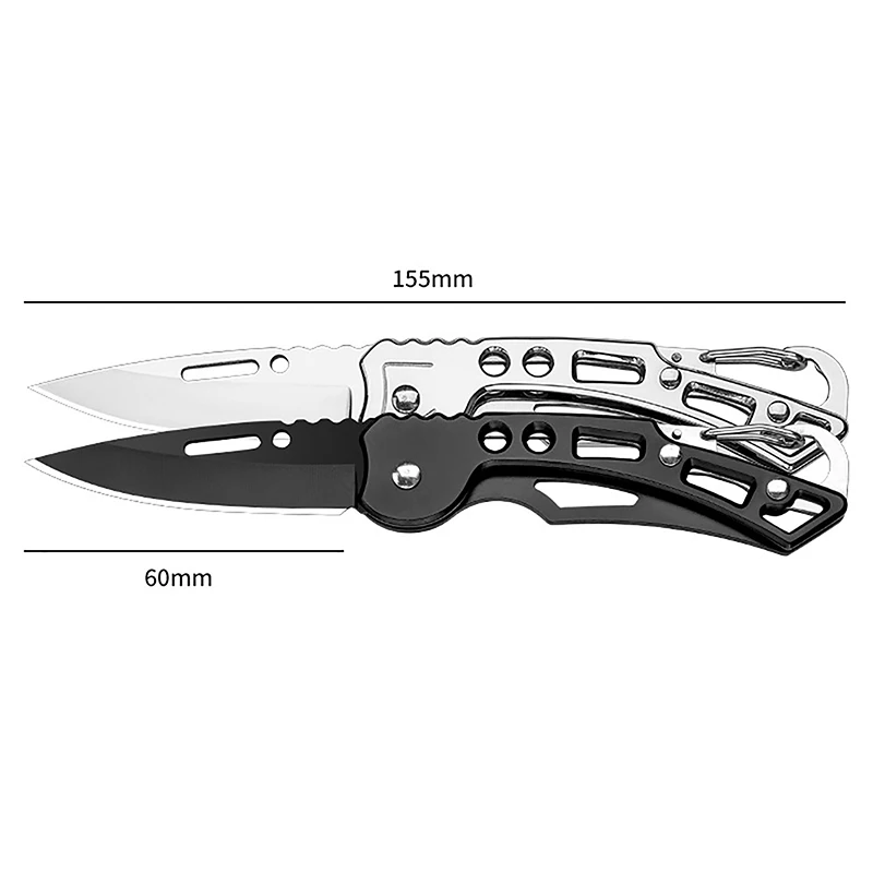 Mini Folding Knife Outdoor Stainless Steel Pocketknives Portable EDC Keychain Pocket Knife Outdoor Camping Meat Cleaver