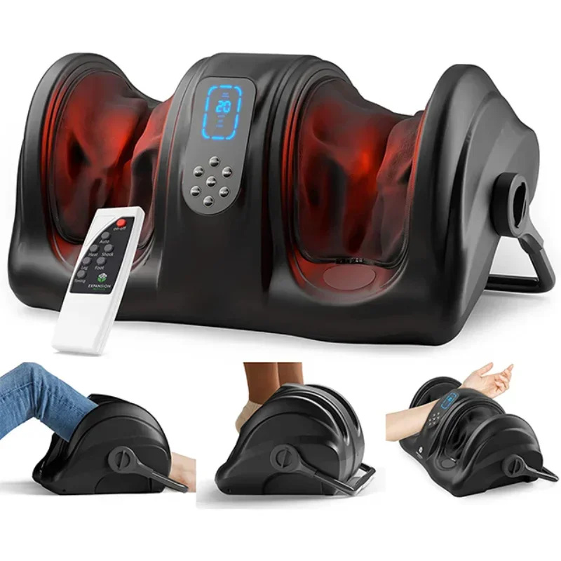 Home use professional shiatsu kneading vibrating spa calf leg foot massager for blood circulation