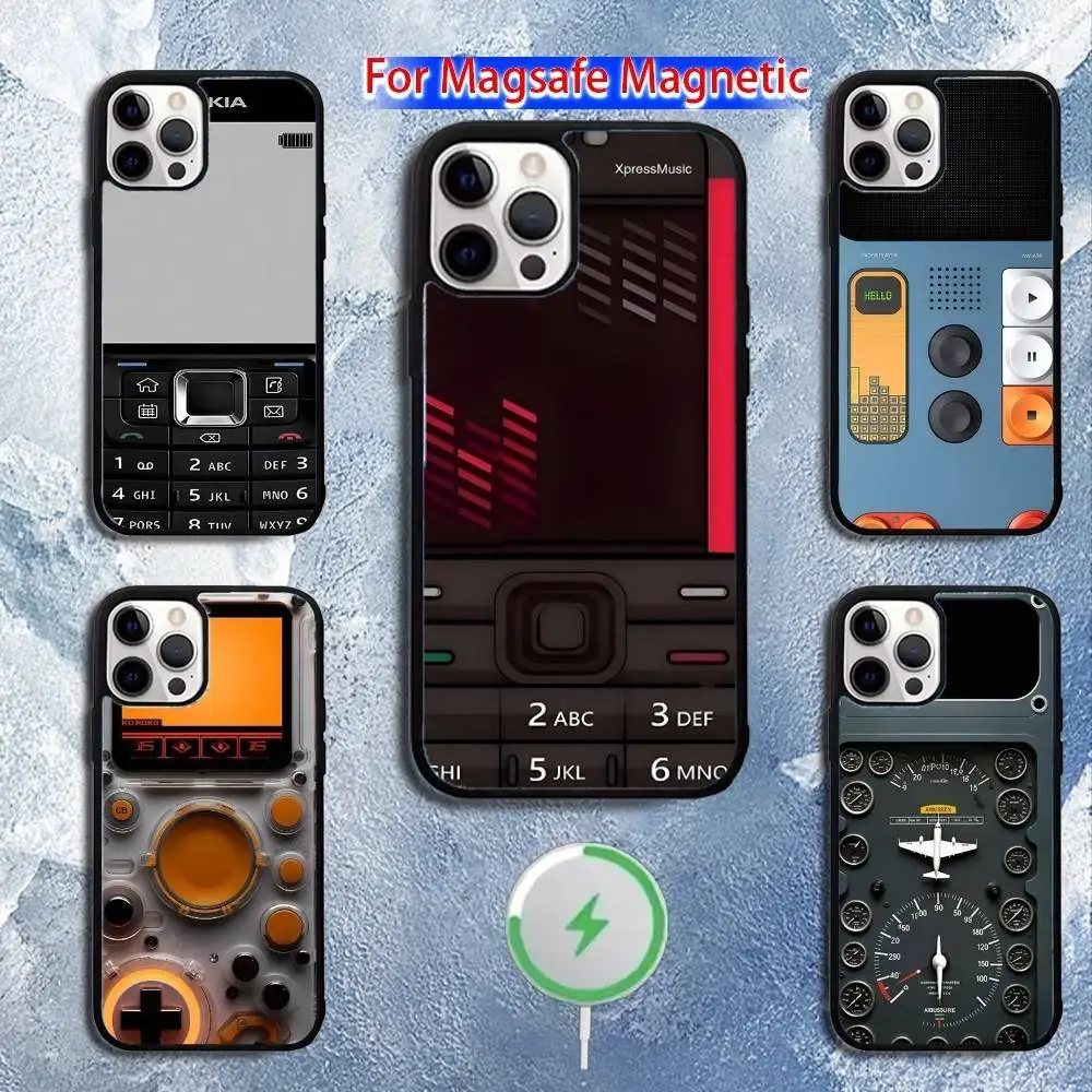 

Vintage Tape Camera Gameboy Phone Case For iPhone 16,15,14,13,12,11,Pro,Max,Plus,Mini,Magsafe,Magnetic Wireless Charging Case