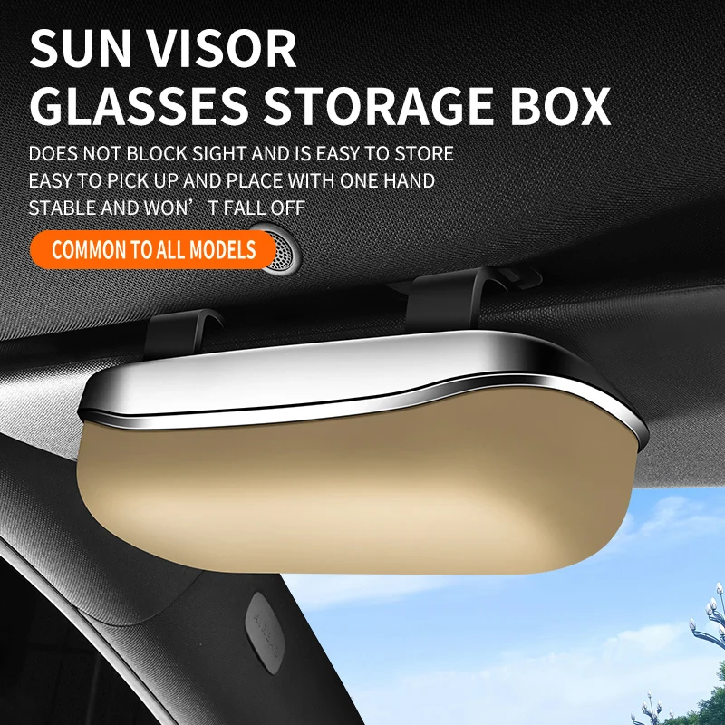 

1New car glasses box car master glasses car sunshade sunglasses box card fuel card storage box