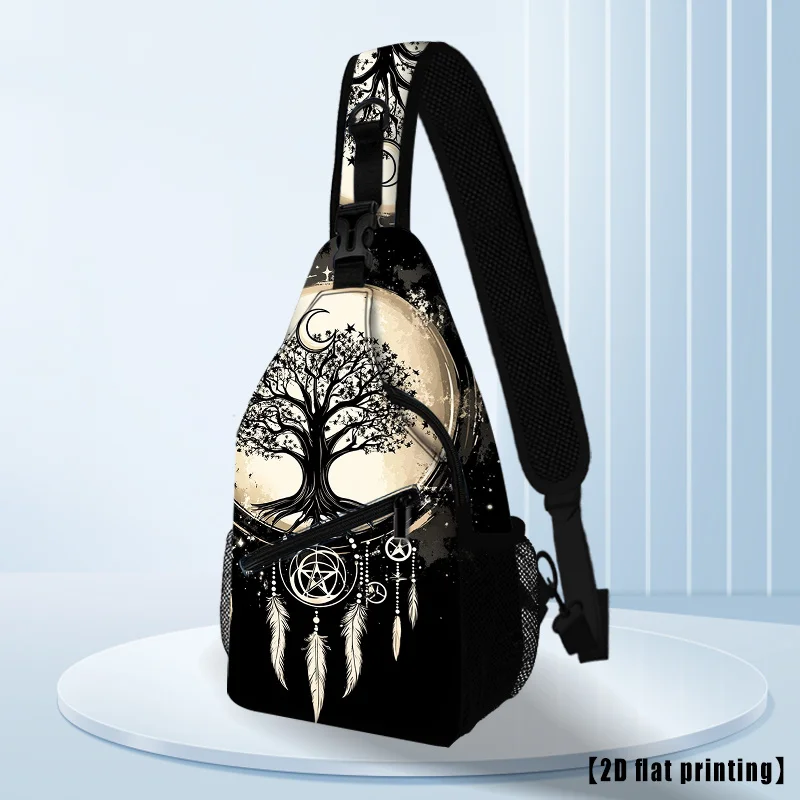 Gorgeous Tree of Life New Trendy Single-Shoulder Crossbody Bag, Multi-Functional Chest Bag, Hiking Backpack
