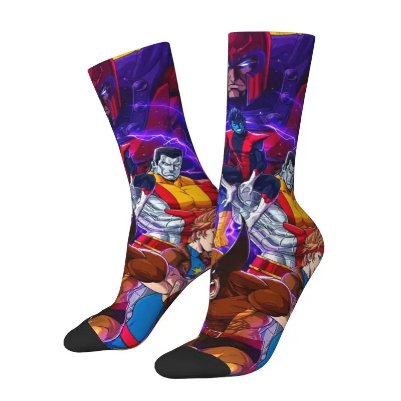 

Custom X-Men Anime Dress Socks Men Women Warm Fashion Crew Socks