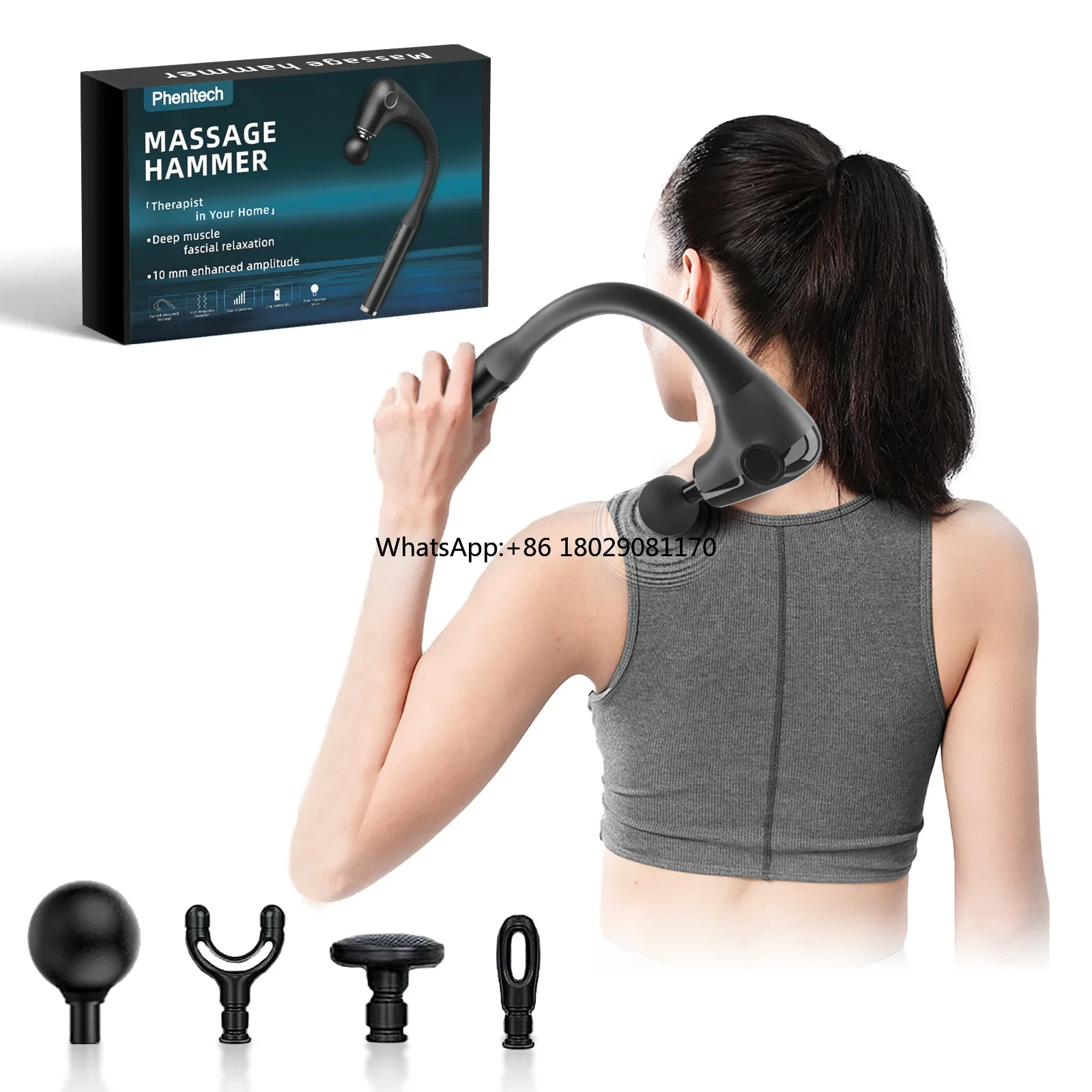 Most Popular Product Innovate Body Massage Gun Deep Tissue Vibration Relax Muscle Portable Electric Handheld Massager Machine