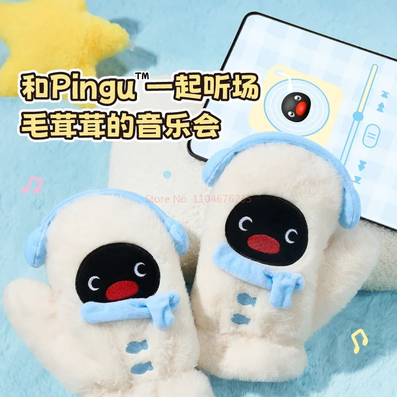 

Anime Penguin And Snowman Gloves Set Cute Winter Cosplay Accessories Warm Couple Wear For Christmas Birthday Gifts For Girls