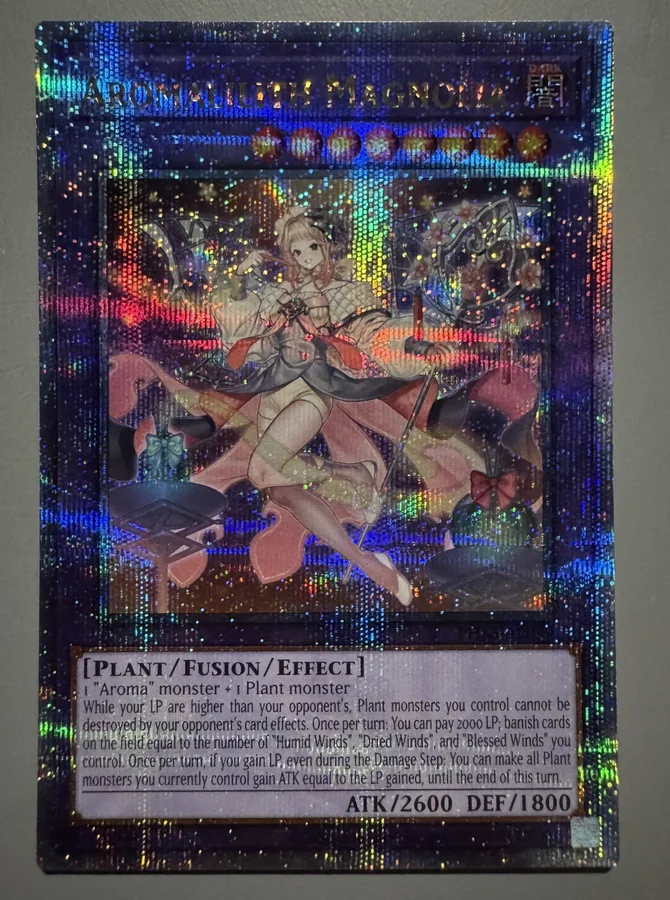 Yugioh KONAMI Duel Monsters PHNI-AE039 Aromalilith Magnolia Quarter Century Secret Asian English Collection Mint Card