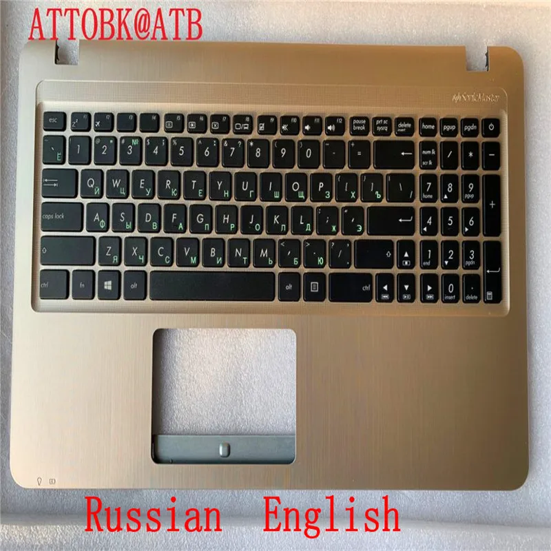 Klawiatura RU/US do ASUS X540L X540LA F540 X540LJ X540SA X540SC X540YA X540UP R540 D540Y VM520U Fl5700 R540S z ramką podpórki pod nadgarstki
