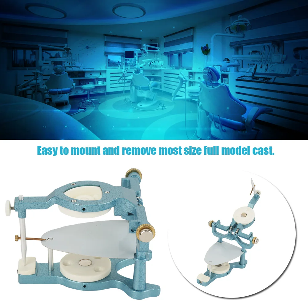 9 In 1 Large Size Full Mouth Adjustable Magnetic Articulator Equipment Orthodontic Appliances Full Model Cast Dental Instrument