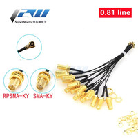 5-piece SMA / RP-SMA female to MHF4 IPX IPX4 RF plug Pigtail cable for Mini 0.81mm PCI card intel WIFI Board 10cm 15cm 20cm 30cm