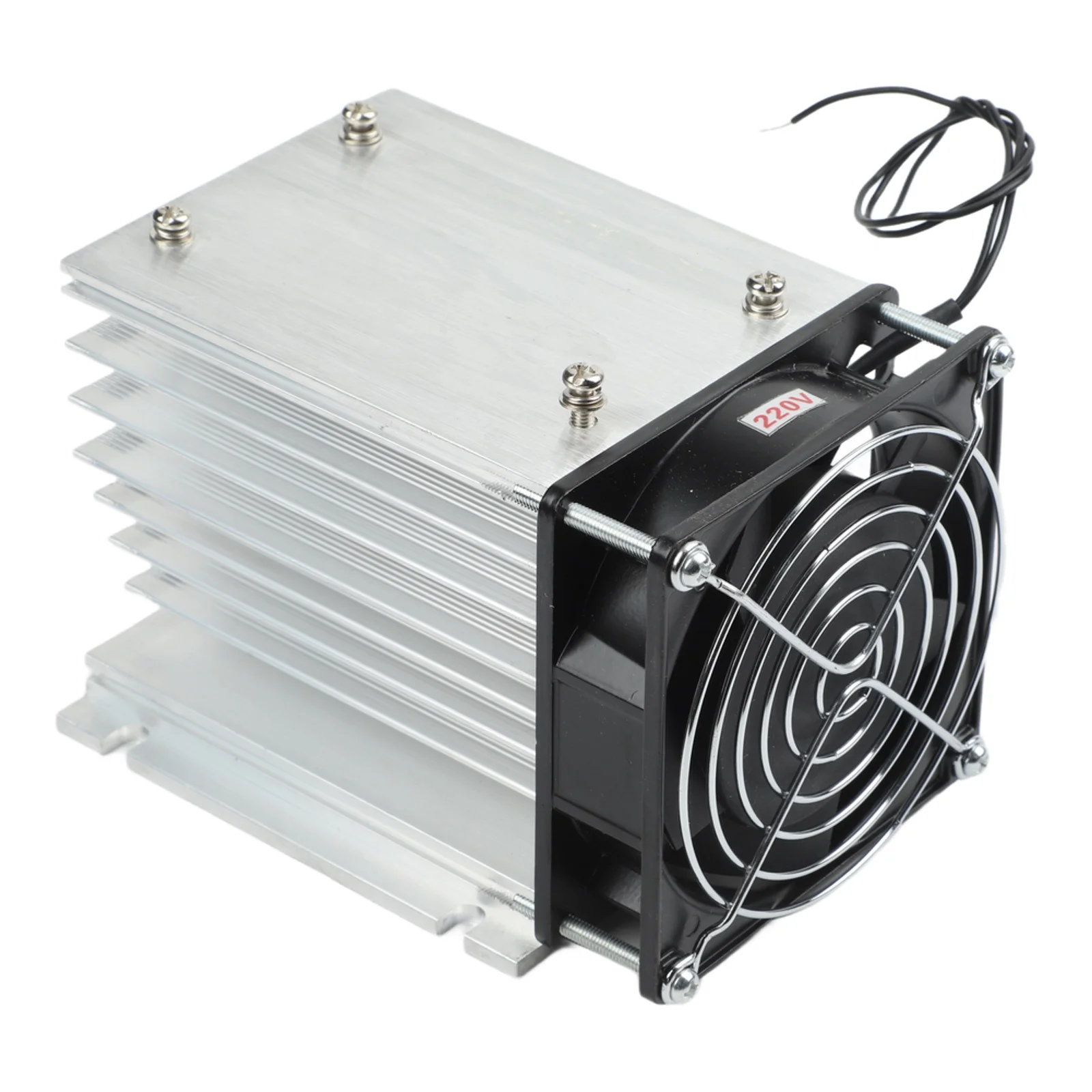 YS-S1 Heatsink with for f80 Cooling Fan for three-Phase Relays Max Load Capacity 400A Aluminum Construction for Durability
