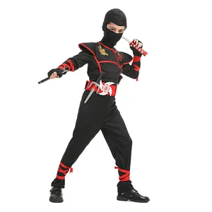 Çocuklar için Erkek Ninja Deluxe Kostüm-Silahla, Aksesuarlar, Çocuklar, Kung Fu Kıyafeti, Cadılar Bayramı Fikirleri, Oyuncakları Bıçaklamak için Hediyeler En çok satan 12, güzel bir ninja-1 numara