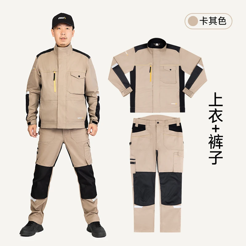 High quality reflective safety work clothes, suitable for both men and women, suitable for welding and automotive repair work