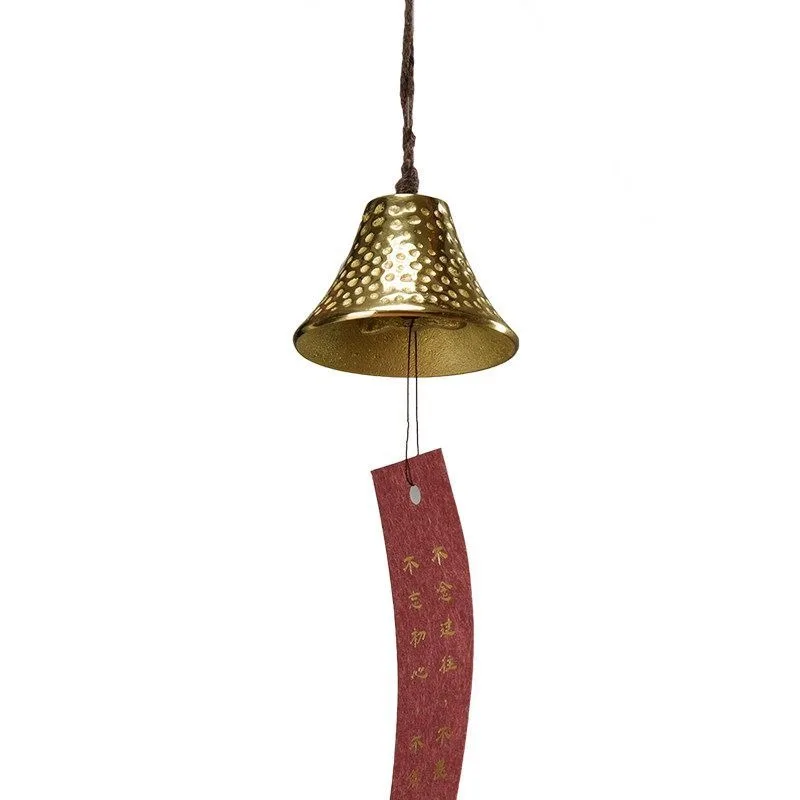 Pure copper bell Five Emperors copper coin pendant, living room balcony wind chime shop homestay bell