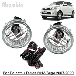 Front Bumper Lamp Daytime Running Fog Light Assy With Wiring Harness Kit For DAIHATSU TERIOS/BEGO 2007 2008 2009/TERIOS 2013