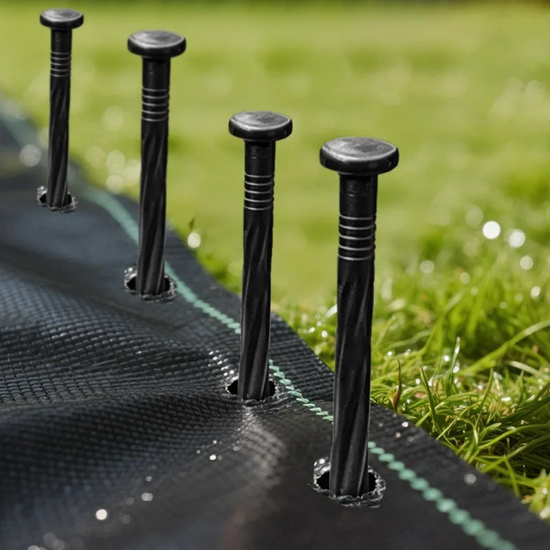 10-50pcs Garden Plastic Lawn Stakes Ground Plant Anchoring Pegs Paver Edging Weed Barriers Grass Stone Partition Fixed Nails