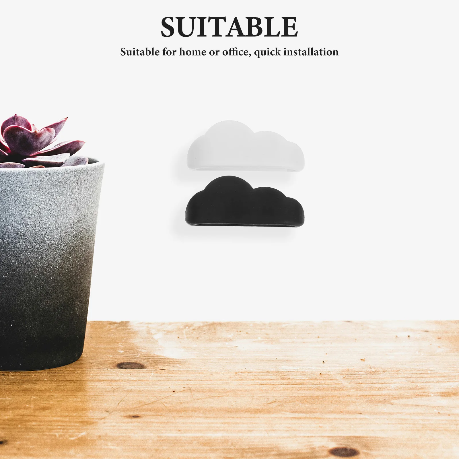 

16 Pcs Cloud Wire Fixer Cable Clips Cables Management Holder Organizer Clamps Cord Sticky Holders The Clouds