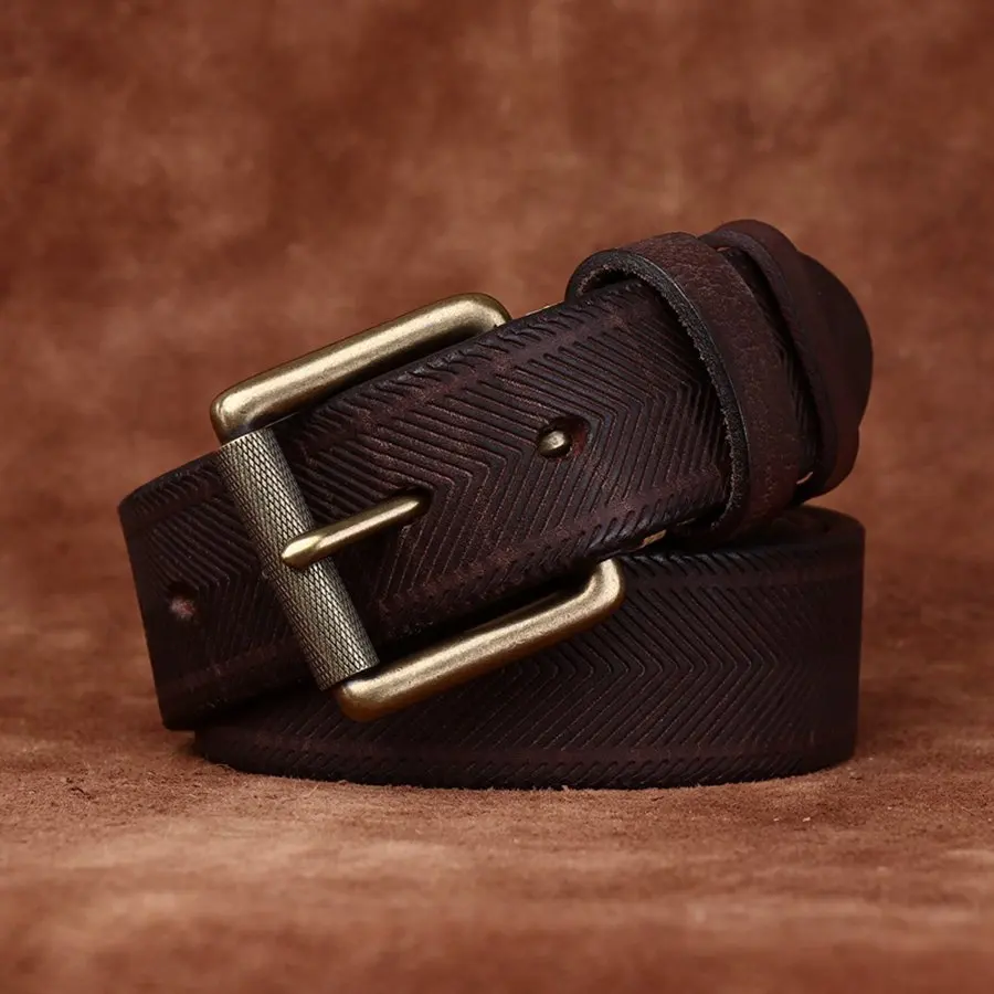 Accessories Dress Belt NEW Leather Belt Genuine Leather Men Belt Cowhide Strape Male Pin Buckle Belts Leather Belt