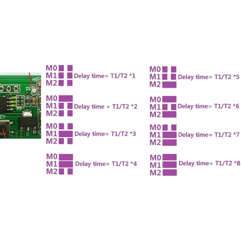 Motor Reverse Polarity Module 5 6 9 12V Time Adjustable Delay Relays 2A Current