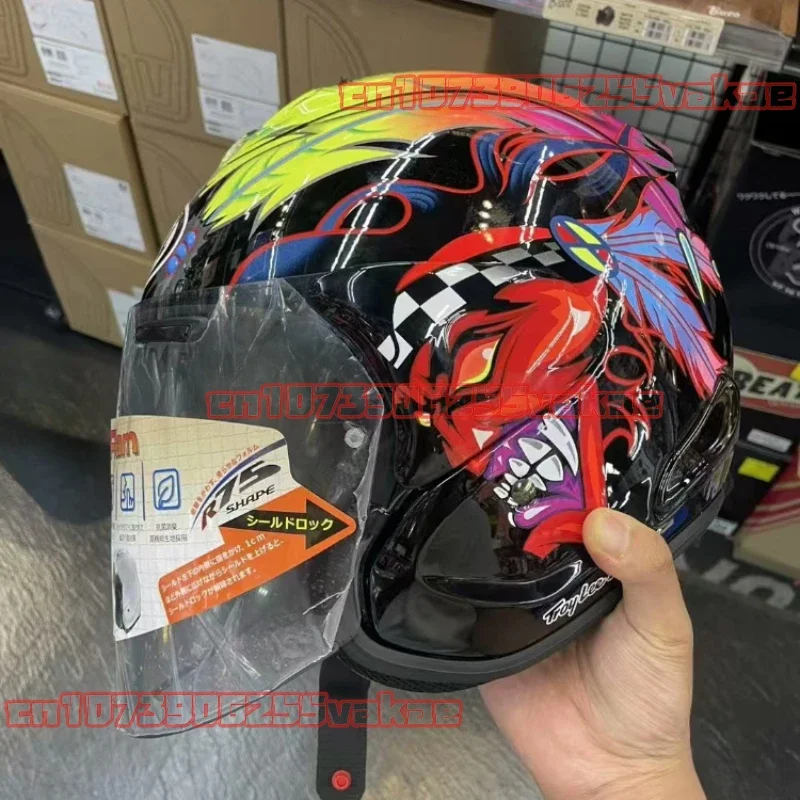 VZ-RAM Nakagami GP2 Half Helmet Unisex Motorcycle Off-Road SZ-R VAS Helmet Downhill Racing Mountain Cross Casco Capacete