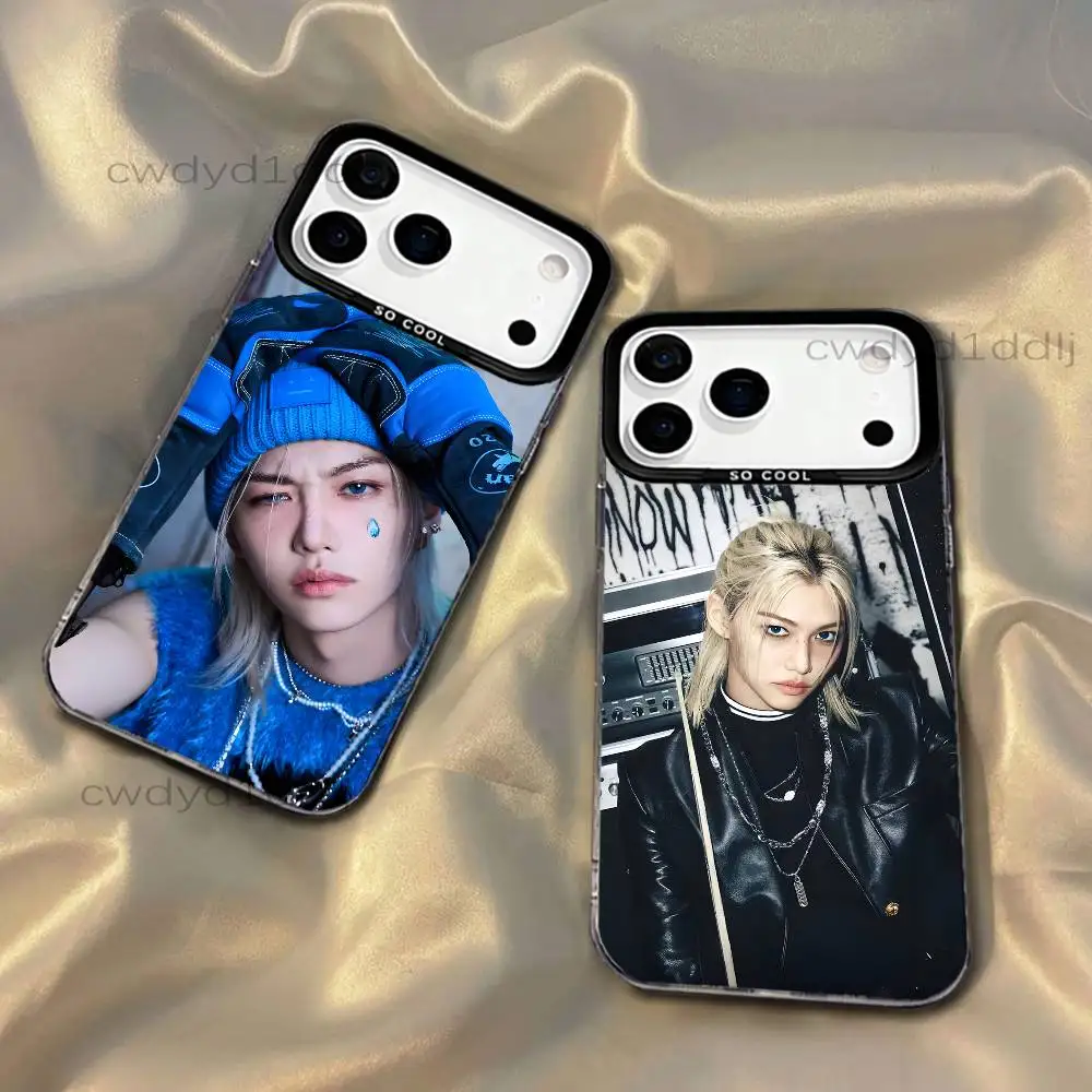 

F-Felix Lee KARMA S-SKZ For iPhone 17,16,15,14,13,12,X,8,Pro,Max,Plus,SE4,Air,Mini Anti-Slip Black IMD Matte Case