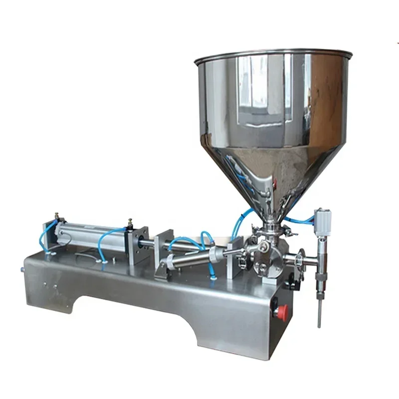 For Semi Automatic Liquid Shampoo Filling Machine Cosmetic packing jar gel Piston Pneumatic Filling Machine